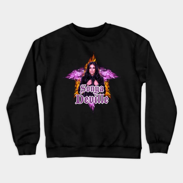 Sonya Devile // WWE FansArt Crewneck Sweatshirt by suprax125R